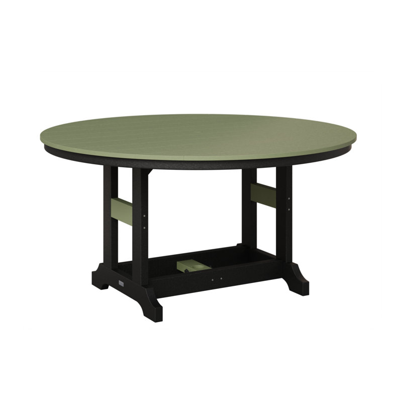 Table de bar ronde Berlin Classic, Noir, Sauge