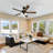 Stellant II 52 in. Indoor/Covered Outdoor Matte Black Traditional Ceiling Fan with Three 3000K LED Bulbs Included-1736424455-1736424458