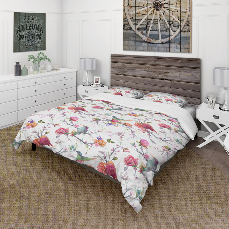 Ensemble de housse de couette campagne, Housse simple + 1 taie décorative
