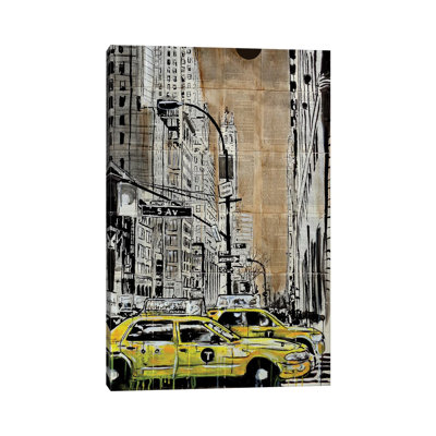 «5Th Ave» par Loui Jover - peinture sur toile tendue