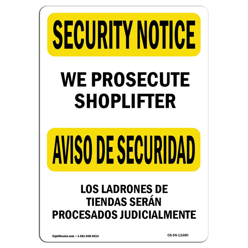 Panneau de sécurité, H 24 po x l 18 po x P 0,1 po