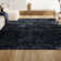 Felicdad Shag Plush Denim Blue Rug
