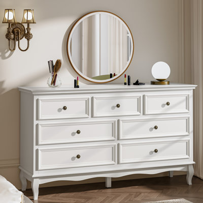 Commode 7 tiroirs Modern White