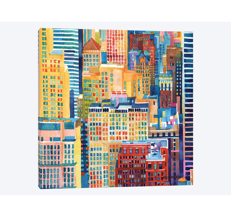 « très majae iii » par wronska, impression sur toile, H 18 po x l 18 po x P 1,5 po, Toile tendue, Pas de tapis
