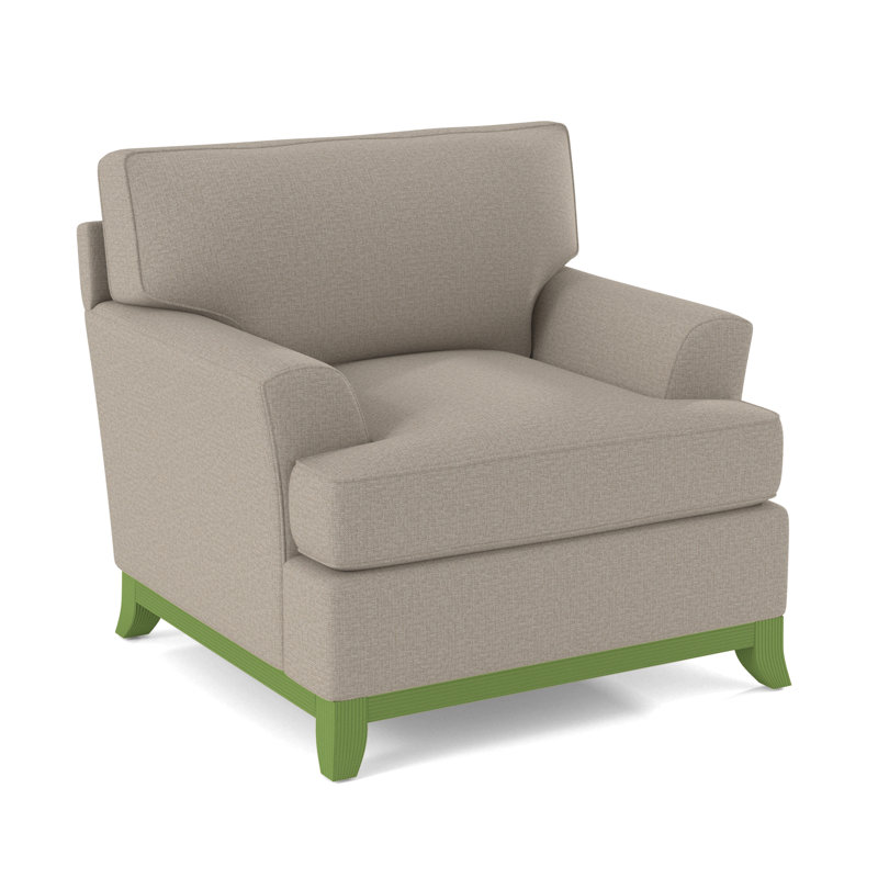 Oaks Way Armchair, Beige Performance Fabric; 0851-73, Sea Glass