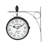 Wall Hanging Double-Sided Waterproof Clock 8'' Round