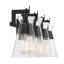 Éclairage pour salle de bain 4 lumières Kesia en noir-119772178-119772175-70337296