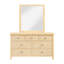 Commode 7 tiroirs avec miroir Natural