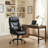 Adjustable High Back Executive Massage Office Desk Chair With 6 Targeted Vibrating Points For Home Office Study Workstation Conference Room