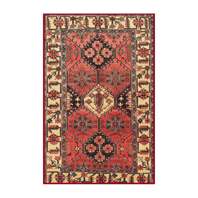 Tapis traditionnel rouge/beige Tornblom