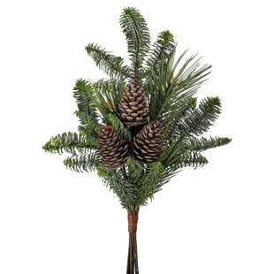 24" Plastic Northern Rockies Pine/Cone Spray