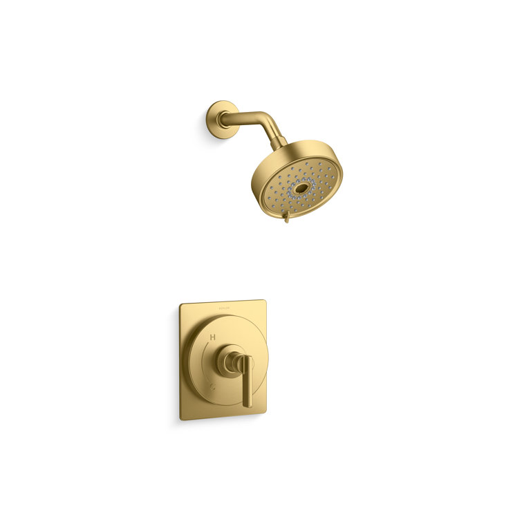 KOHLER Castia By Studio McGee Rite-Temp Tub & Shower Faucet Trim Kit 1.75 GPM in Polished Chrome