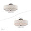 Ashaud Fabric Semi Flush Mount