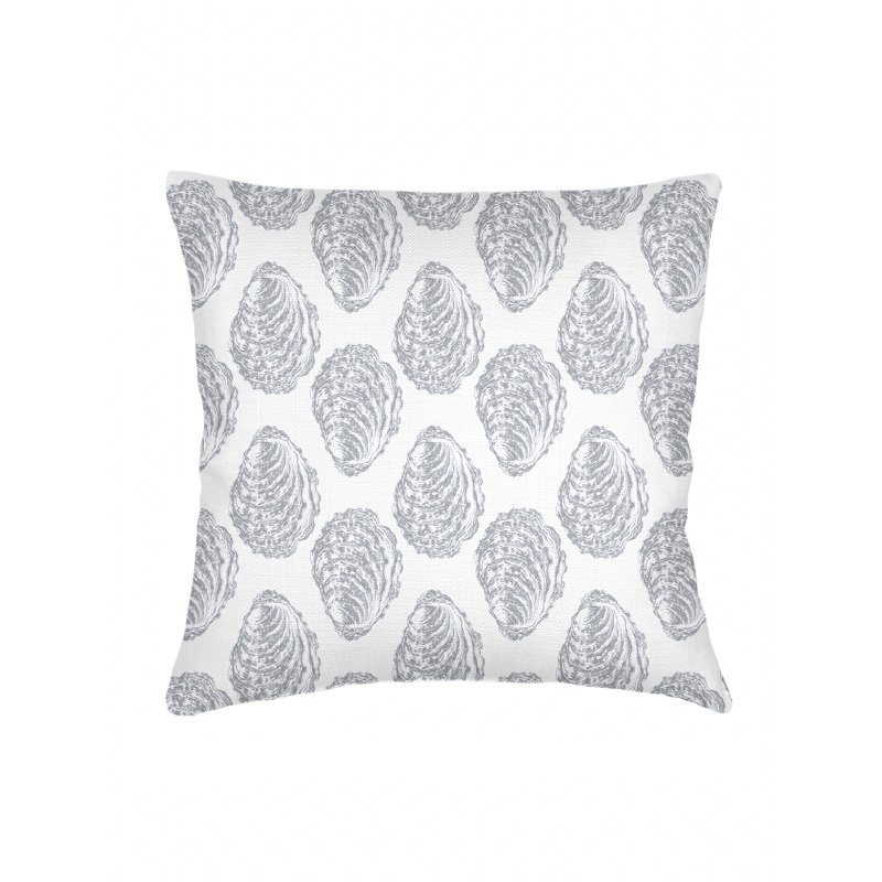 Printed Pillows Linen Geometric Accent Pillow, Gray, Square 26", Pillow Cover Only - No Insert