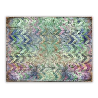 Handmade Abstract Wall Decor on Wood