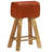 Funes Upholstered Counter Stool with Solid Wood Frame