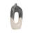 Ilariana Stoneware and Ceramic Vase with Sculptural Open Silhouette and Modern Art-Inspired Design Element or Decorative Display on Shelves or Tabletops in Contemporary Interiors-93456887