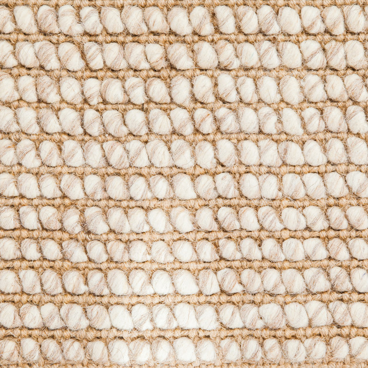 Bayne Hand-Loomed Jute/Wool Beige Area Rug