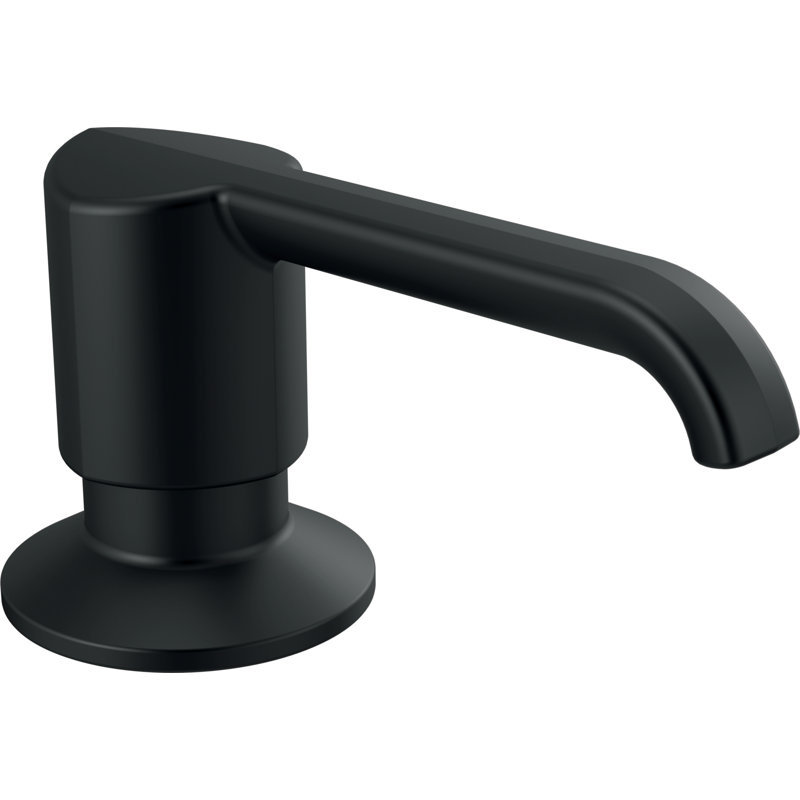 Emmeline Metal Soap Dispenser, Matte Black