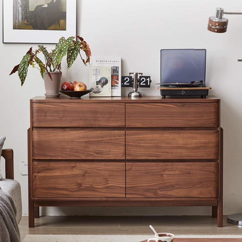Walnut Solid Wood Accent Cabinet