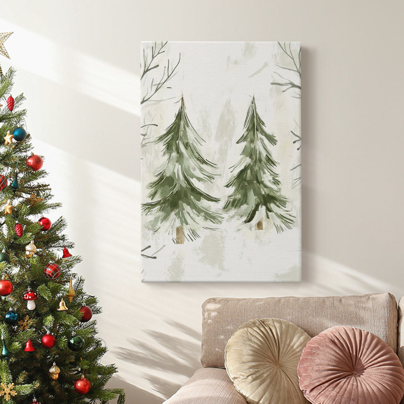 Art des Fêtes de Noël - Toile tendue avec châssis de galerie, H 12 po x l 8 po