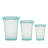Zip Top Reusable Food Storage Bags | 3 Cup Set [Teal] | Microwave, Dishwasher and Freezer Safe-1790067992