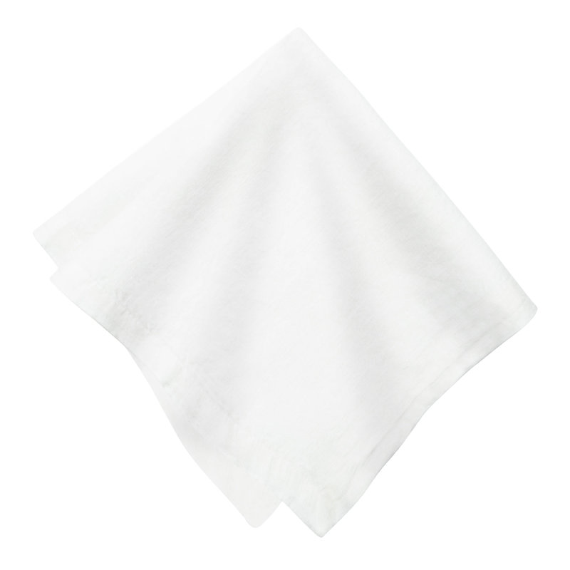 Dalissa Linen Square Napkins, White