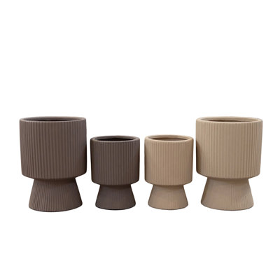 Vase en grès nervuré Oksana