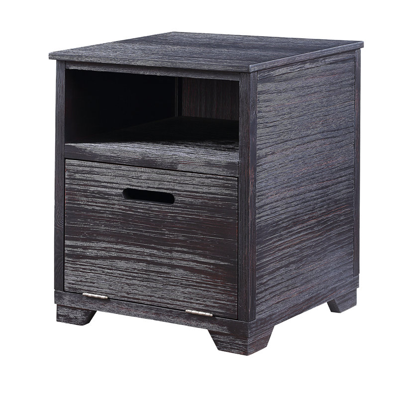 Table de bout au fini noir antique