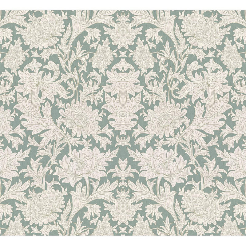 Peel & Stick Damask Border, 132" L x 144" W