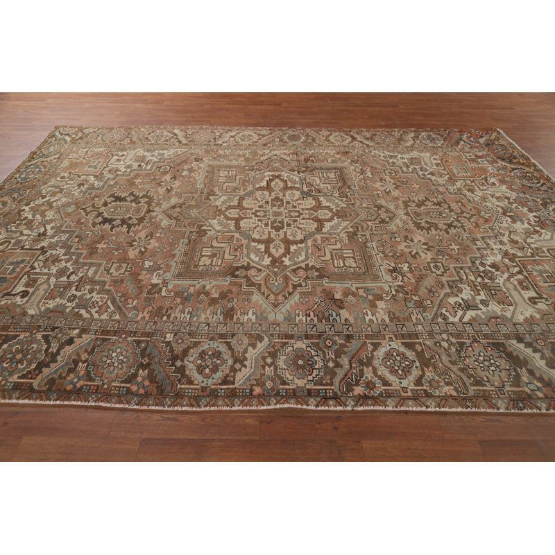 Tapis géométrique rétro 8 x 11