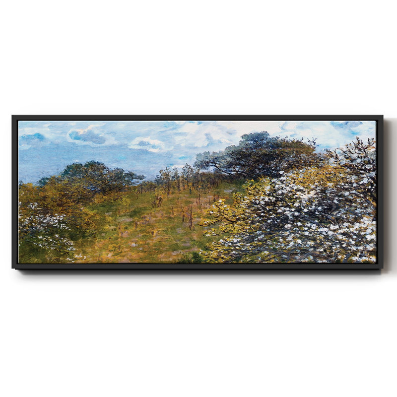 Printemps, 1873 - Toile encadrée, H 12 po x l 30 po