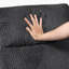 Causeuse inclinable double avec tissu texturé en microfibre Morfudd