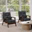 Parthenia Faux Leather Accent Chair