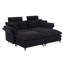 Canapé modulaire de luxe avec velours côtelé de 85,8 po pour le salon (canapé en velours