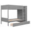 Twin Over Twin Bunk Bed With 2 Drawers And Multi-Layer Cabinet, Bedframe-973891502
