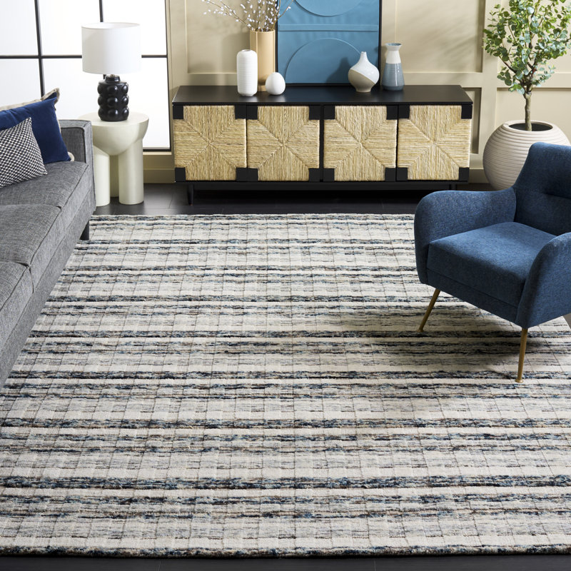 Element 501 Area Rug In Navy / Ivory, Rectangle 8' x 10'