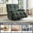 41.5" Wide Upholstered Recliner, Oversized Power Swivel Rocker Recliner Chair with USB & Type-C Port-601952049