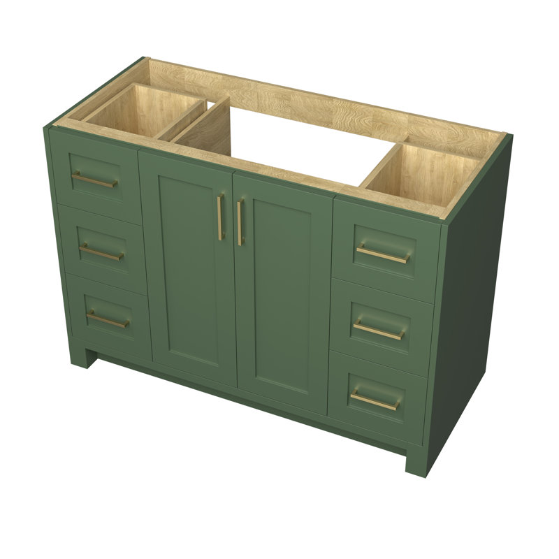 Base de meuble-lavabo simple 48 po, Vert