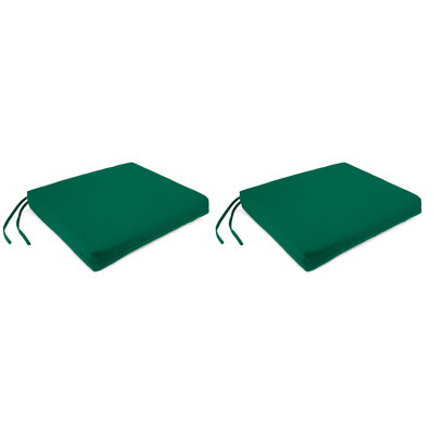 Sunbrella 19" x 17" Outdoor Seat Cushion with Ties by Latitude Run