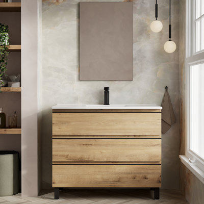 Sabree 1mm Double Bathroom Vanity with Basin
