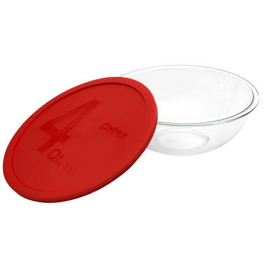 Anchor Batter Bowl With Red Plastic Lid 2 Quart - Each - Safeway