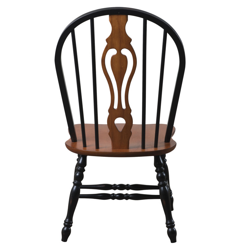 Chaise d'appoint Azizi, Noir antique / cerisier