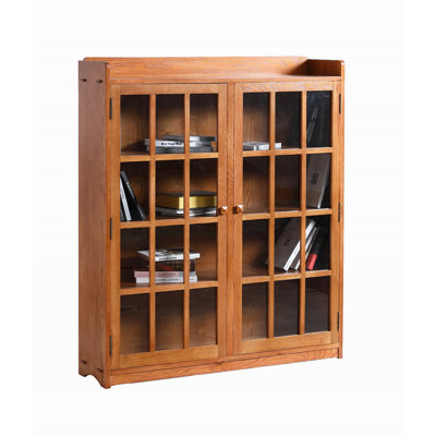 Schulz 55" H x 48" W Solid Wood Standard Bookcase by Wildon Home
