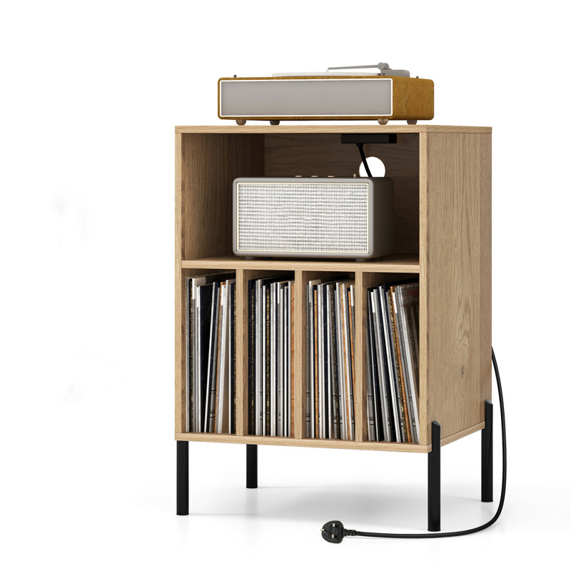 78cm H Media Shelves, Natural
