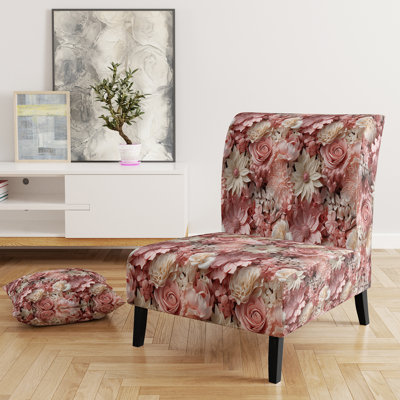 Fauteuil de chambre rembourré Pink I