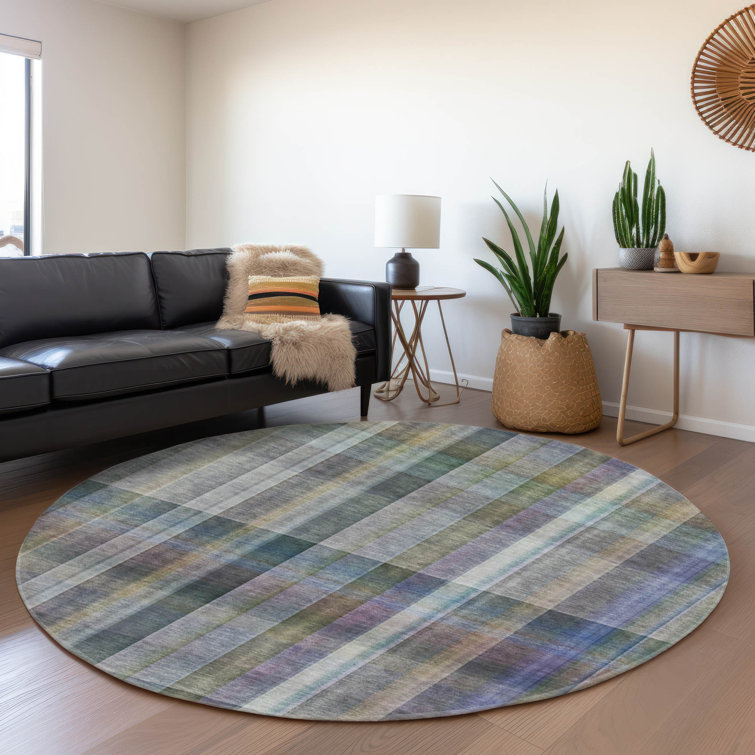 Premium Machine Washable Cerrito AMF534 Green Rug