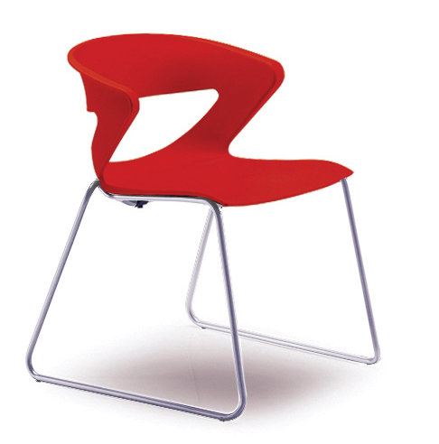 Chaise d'invité Kreature, Rouge