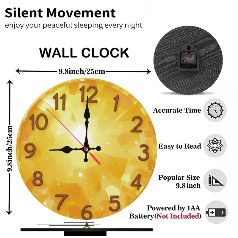 Horloge dorée