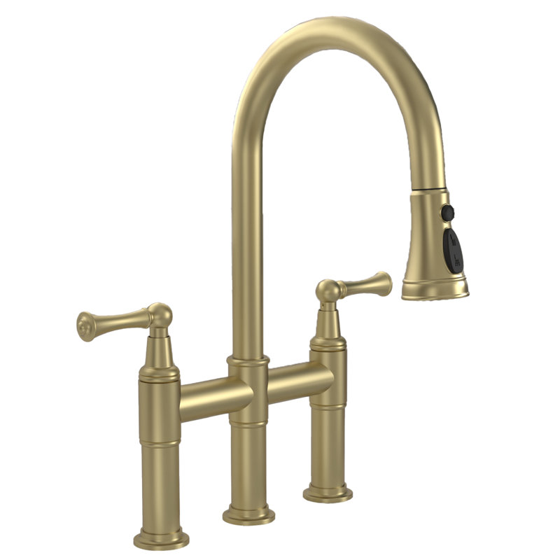 Pull Down Kitchen Faucet, Brushed Gold